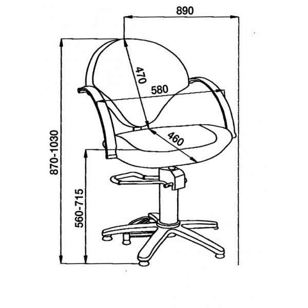 Καρέκλα Κομμωτηρίου PARIS